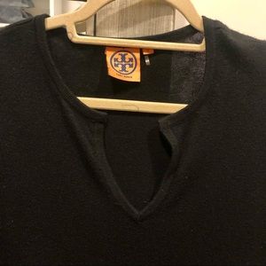Tory Burch V-Neck Pocket Sweater